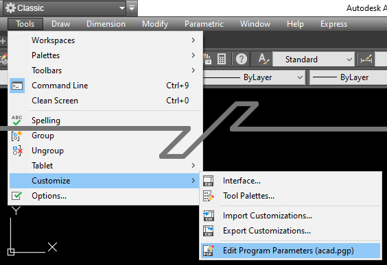 pgp file autocad