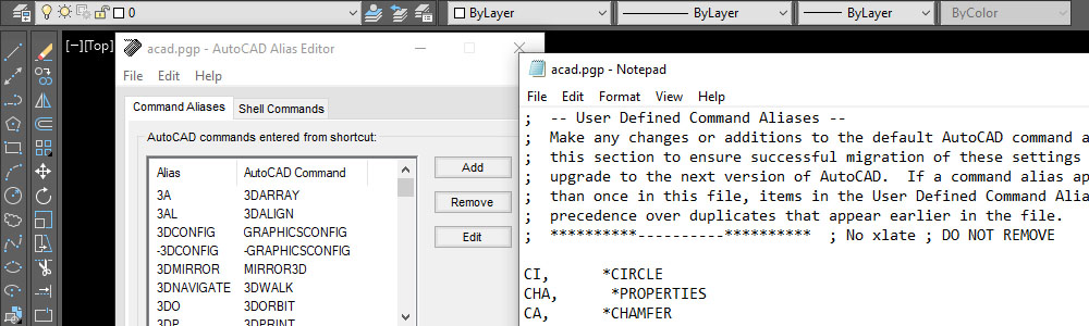 Autocad Change Command Keys